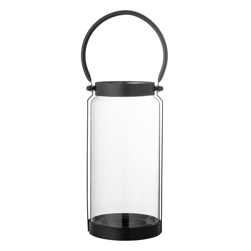 Värmeljushållare Svart Glas Danila | Bloomingville