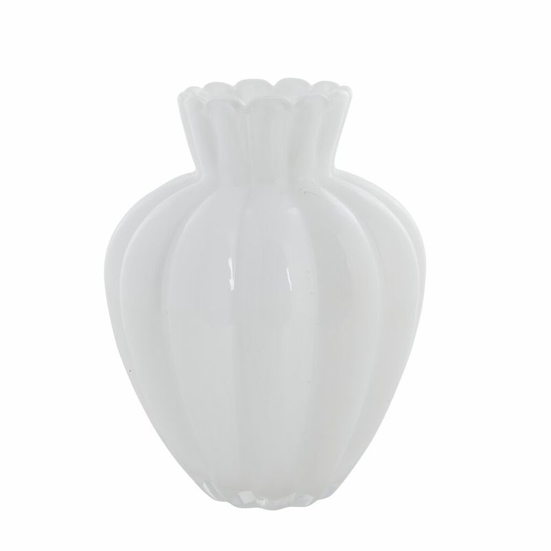 Lene Bjerre Verity Vas Vit Glas H28 cm