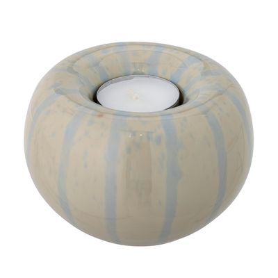 Värmeljushållare Gul Stengods Agate | Bloomingville
