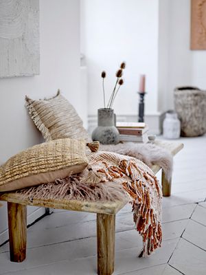 Filt Natur Bomull Giulia | Bloomingville
