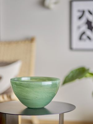 Bloomingville Esmaralda Skål Grön Glas Ø25 cm