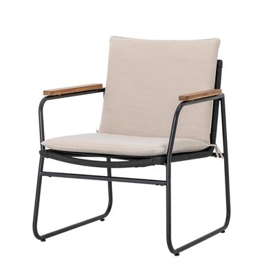 Fåtölj Svart Metall Hampton | Bloomingville