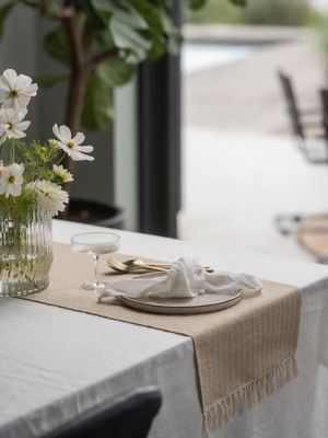 Svanefors Adam Löpare Offwhite 33x120 cm