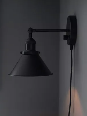 Anton vägglampa Svart 18cm dimbar | PR Home