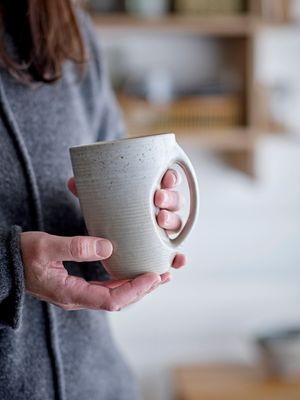 Mugg Grå Stengods Taupe | Bloomingville