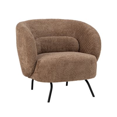 Fåtölj Brun Polyester Harry | Bloomingville