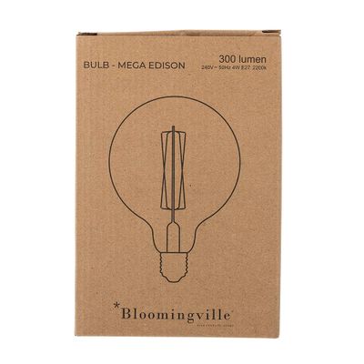 LED-lampa Klar Glas Mega Edison | Bloomingville