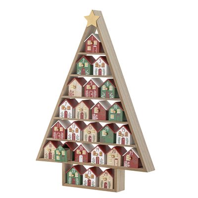 Calvin Kalender Röd MDF H61.5cm Bloomingville