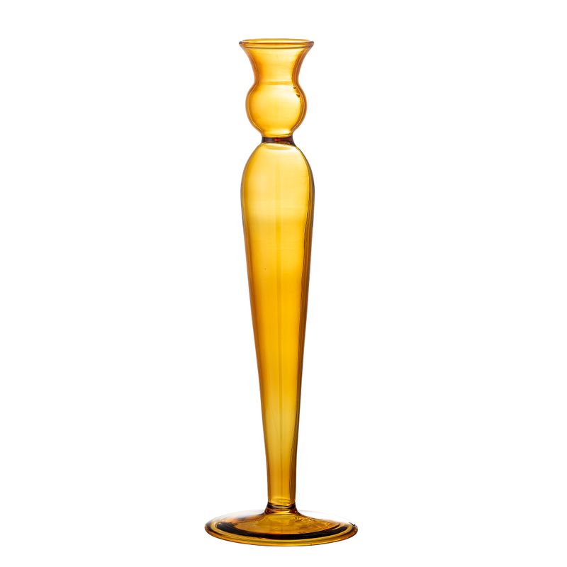 Ljusstake Gul Glas Dara | Bloomingville