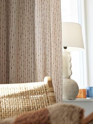 Svanefors Unni Gardin 2-pack Brun 140x280 cm