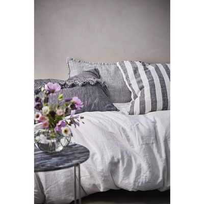 Lene Bjerre Fiona Kudde Mörkgrå Linne 60x40 cm