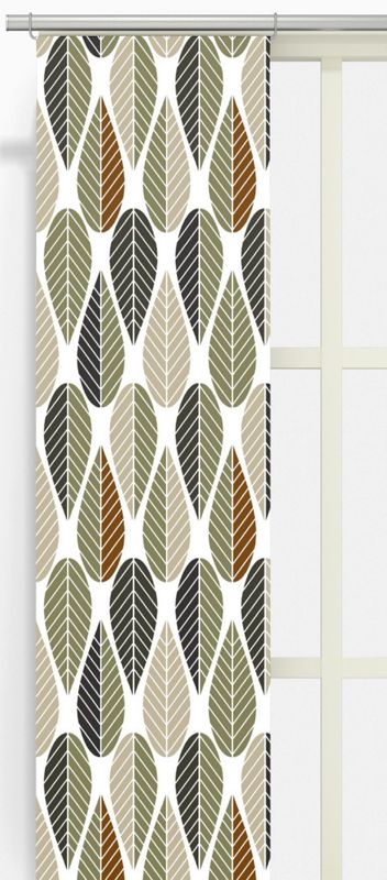 Blader grön/beige panellängd 2 pack Arvidssons Textil