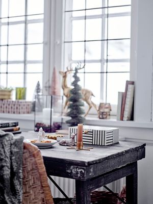 Värmeljushållare Svart Glas Filula | Bloomingville