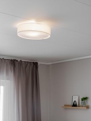 PR Home Sam plafond linne Vit 45cm