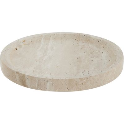 Lene Bjerre Travina Bricka Linne Travertin Ø19.5 cm