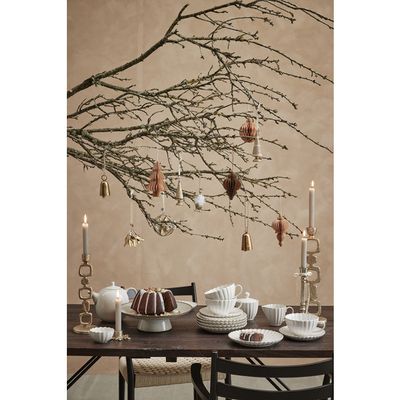 Lene Bjerre Amera Tårtfat Vit Stengods Ø32.5 cm