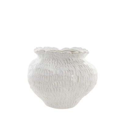 Lene Bjerre Marlia Vas Vit Keramik H24.5 cm