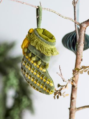 Prydnad Grön Bomull Jeanne | Bloomingville
