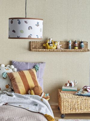 Agnes Lampskärm Brun Bambu Ø34 cm Bloomingville Mini