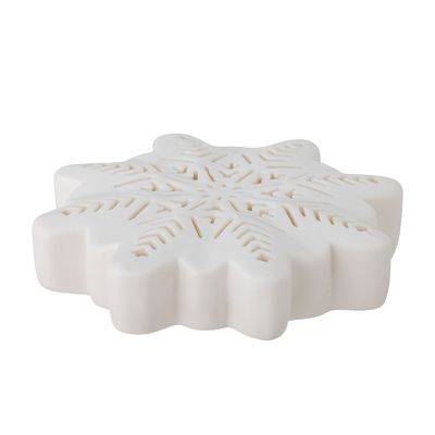 Dekoration med ljus Vit Stengods Flake | Bloomingville