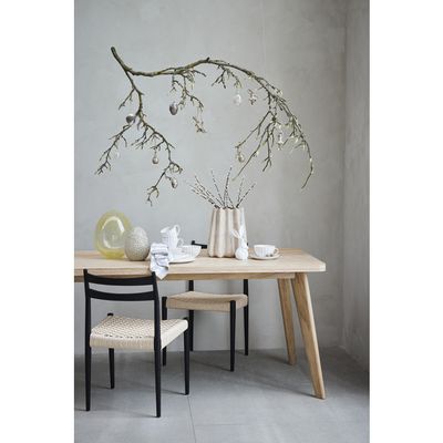 Lene Bjerre Ellie Matbord Vitkalkad Ek 200x80 cm