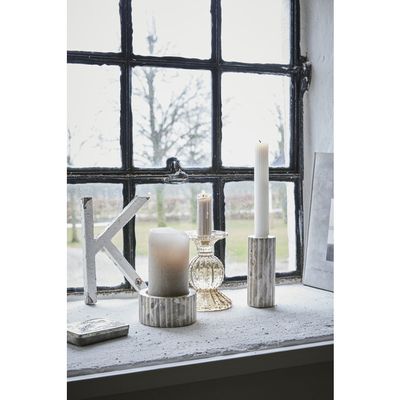 Lene Bjerre Eliana Ljusstake Linne Marmor H5 cm