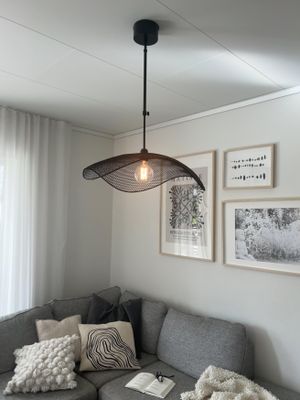 Vivi Taklampa 61cm Svart metall takkopp Justerbar | PR Home