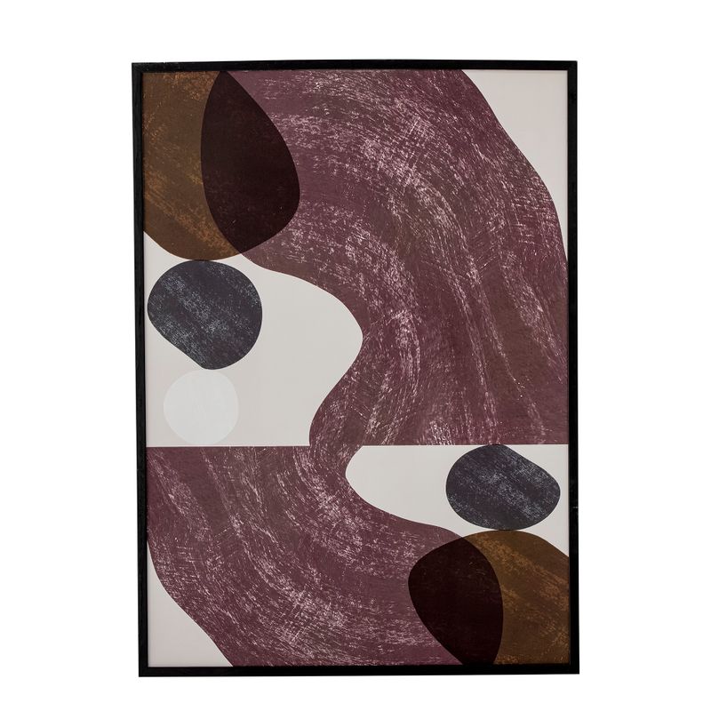 Illustration med ram Svart Furu Yoselin | Bloomingville