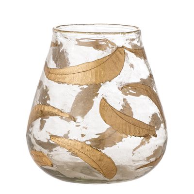 Värmeljushållare Guld Återvunnet glas Fidelia | Bloomingville