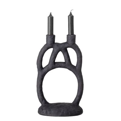 Ljusstake Svart Polyresin Ramina | Bloomingville
