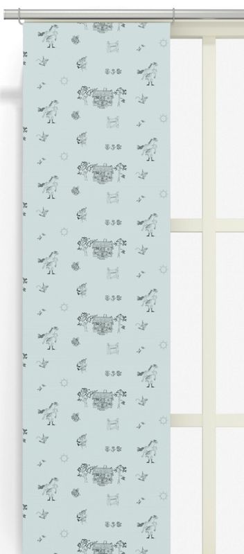 Villa Villekulla grön panellängd 2 pack Arvidssons Textil