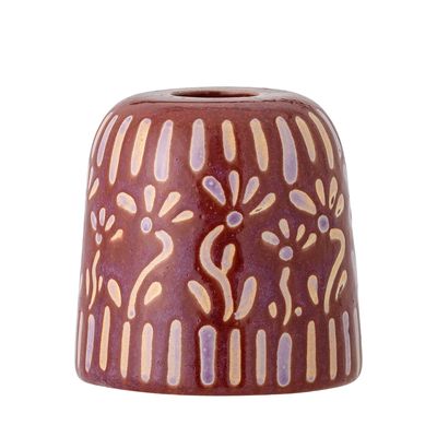 Ljusstake Lila Stengods Samsin | Bloomingville