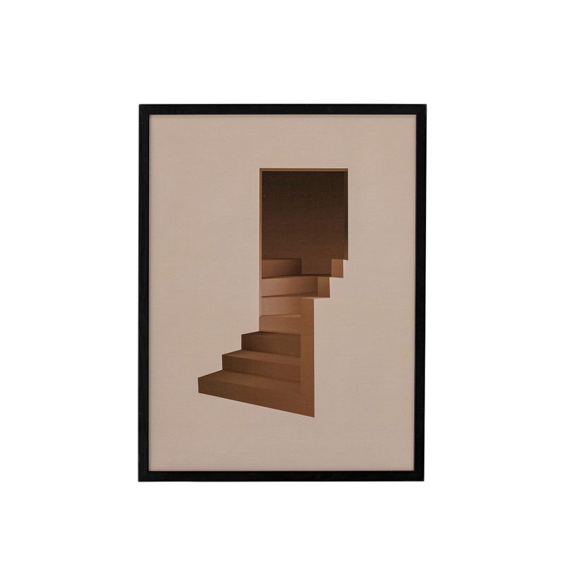 Illustration med ram Svart Furu Andrey | Bloomingville
