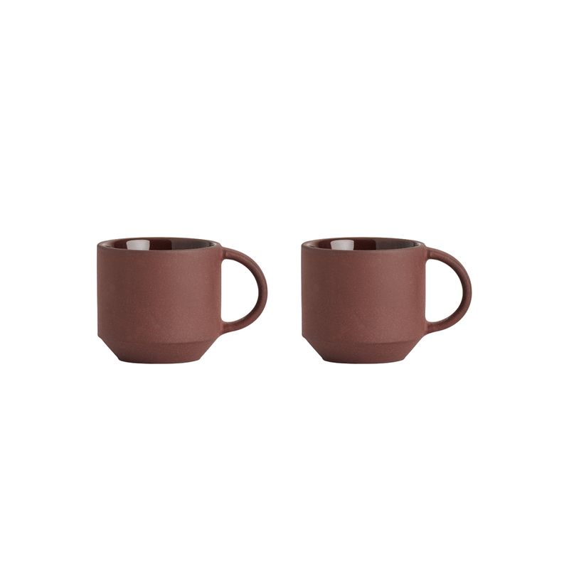 Kopp Mörk terrakotta Terrakotta OYOY LIVING