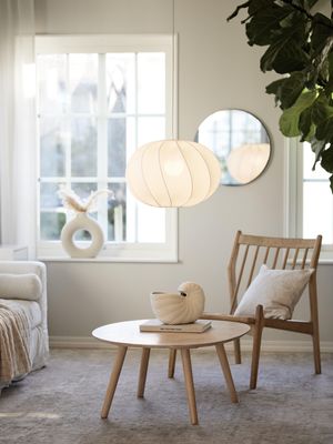 Olivia Takskärm Twist Vit 50cm | PR Home