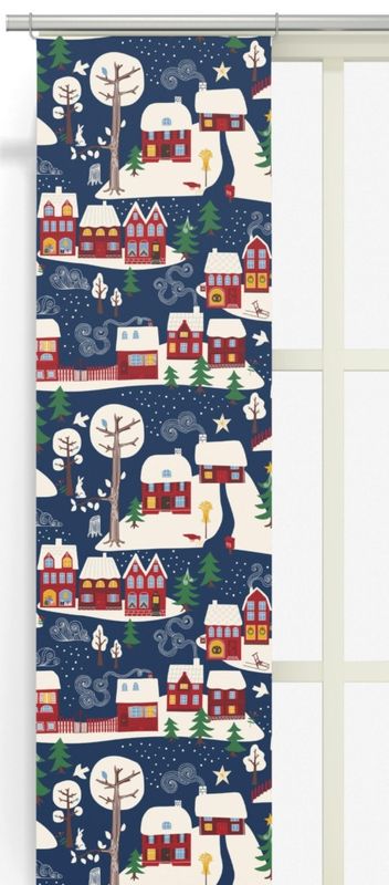 Vintertid mörkblå panellängd 2 pack Arvidssons Textil