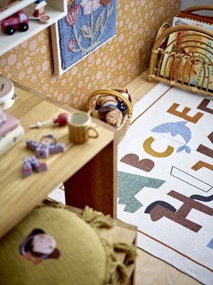 Bloomingville Memmo Matta, Natur, Bomull L110xW110 cm