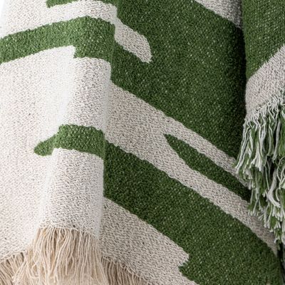 Filt Grön Återvunnen bomull Haxby | Bloomingville