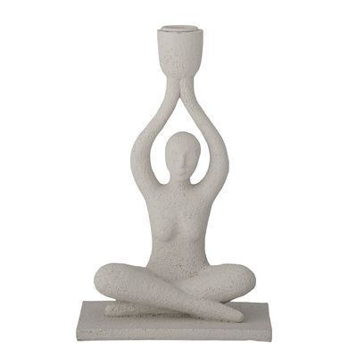 Ljusstake Vit Polyresin Lucie | Bloomingville