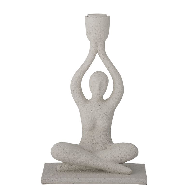 Ljusstake Vit Polyresin Lucie | Bloomingville