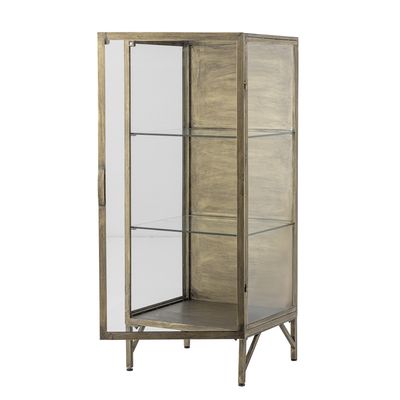 Saone Skåp Mässing Glas L45 cm Bloomingville