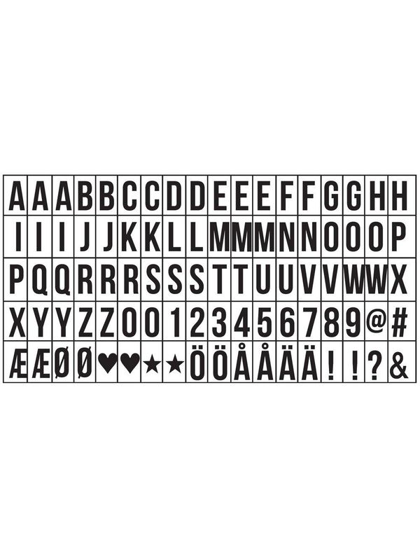 PR Home Ljuslåda LED Extra bokstäver A5A4