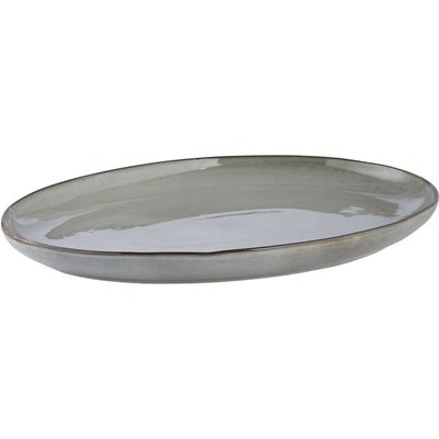 Lene Bjerre Amera Bricka Grå Stengods 40x30 cm