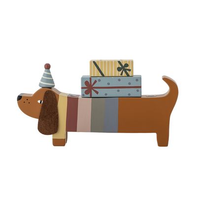 Bloomingville Charlie Födelsedagsdekoration, Brun, Mdf L28xH14xW5 cm