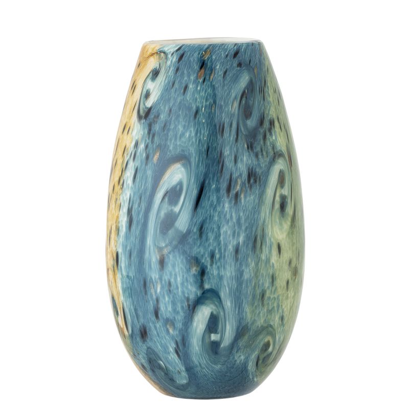 Kalian Vas Blå Glas Ø18cm Bloomingville Creative