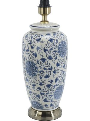 PR Home Li Jing Lampfot Vit/Blå 49cm