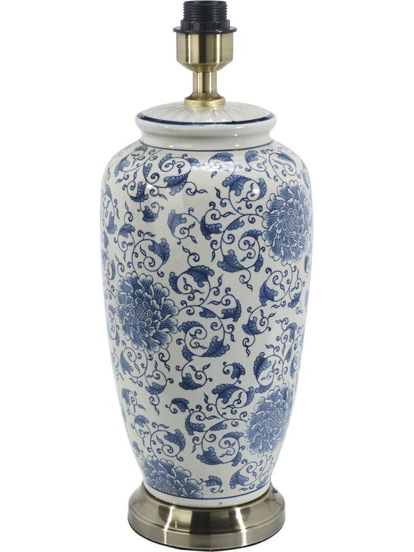 PR Home Li Jing Lampfot Vit/Blå 49cm
