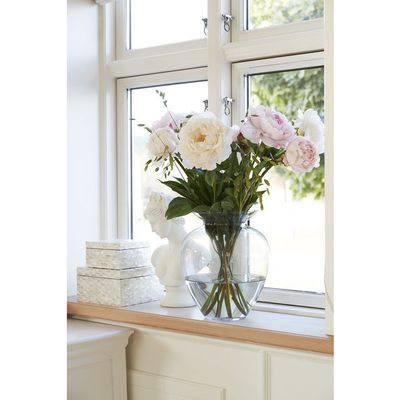 Lene Bjerre Milia Vas Ljusgrå Glas H30 cm