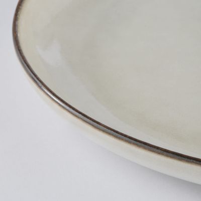 Lene Bjerre Amera Bricka Vit Stengods 40x30 cm