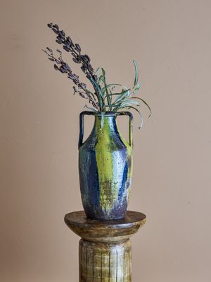 Wilder Dekorationsvas Gul Terrakotta Ø19.5cm Bloomingville Creative
